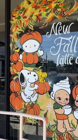 🍵☕️🍂🍁#cafe #matcha #latteart #fallseason #fypシ 