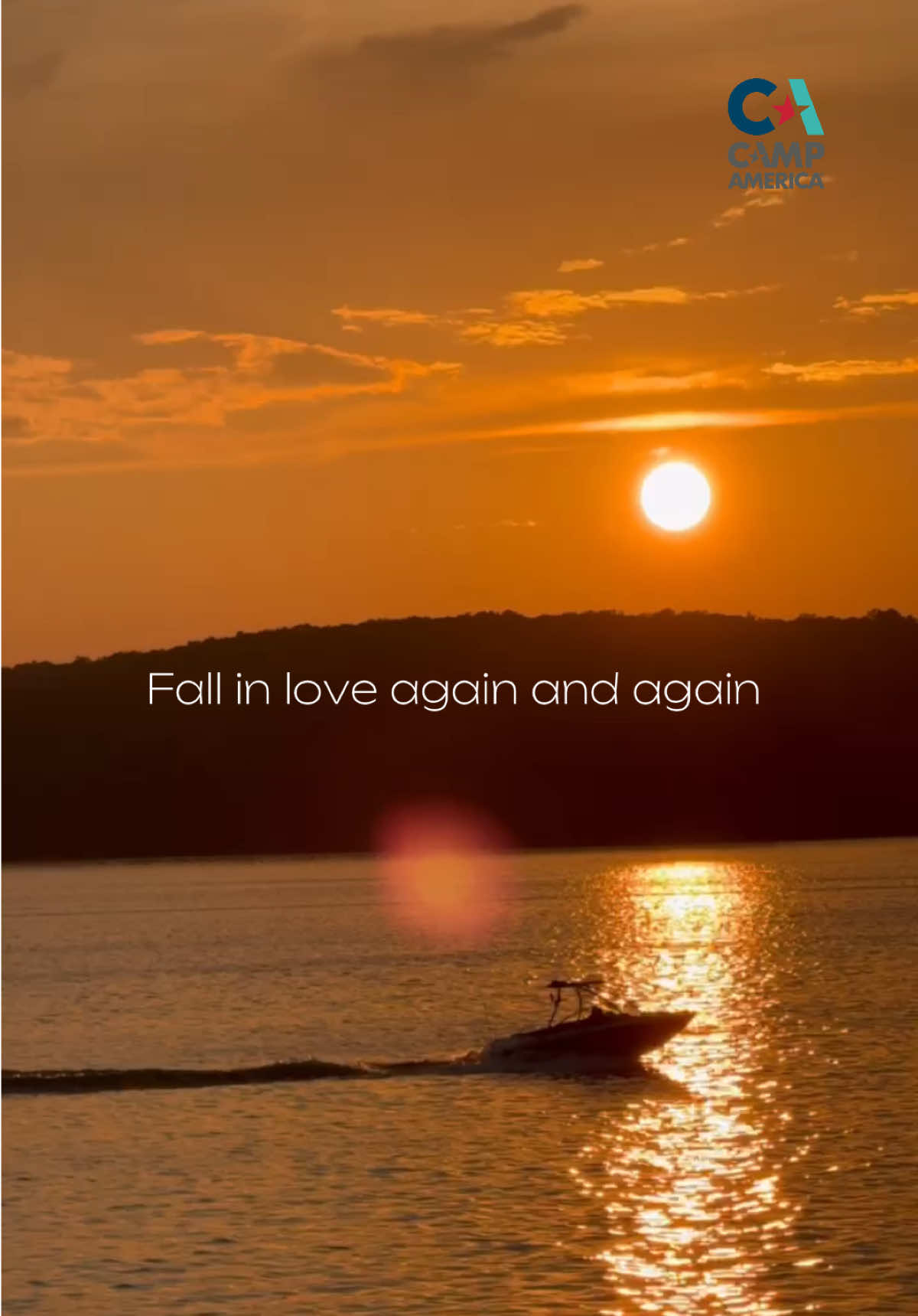 Fall in love all over again in 2026 - applications are open RIGHT NOW and registration for our recruitment fairs are too, meet summer camps in person and get hired on the spot! #campamericanz #fallinloveagain #summercamp #campamerica #campamerica2026 
