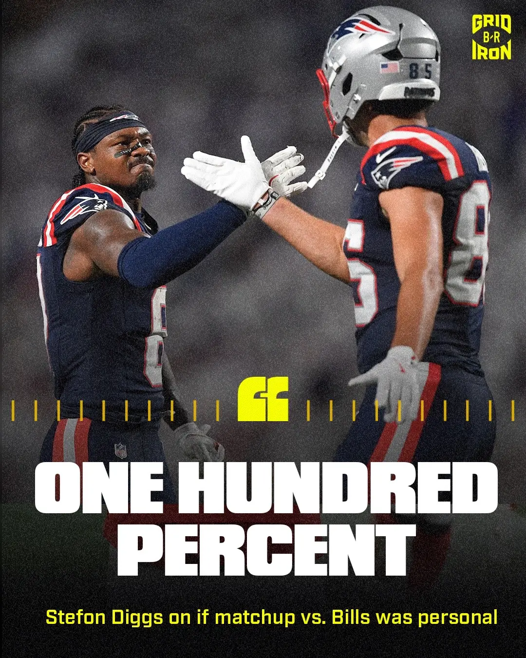 It was personal tonight for Diggs. Defeated the previously undefeated Bills on the road. #nfl #football #nflfootball #patriots #bills 