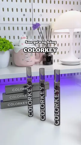 Son bóng nhà Colorkey lên màu xinh iu còn lì lâu tr.ôi nữa #colorkey #songuongbong #sontintbong #sonxinh #goclamdep 