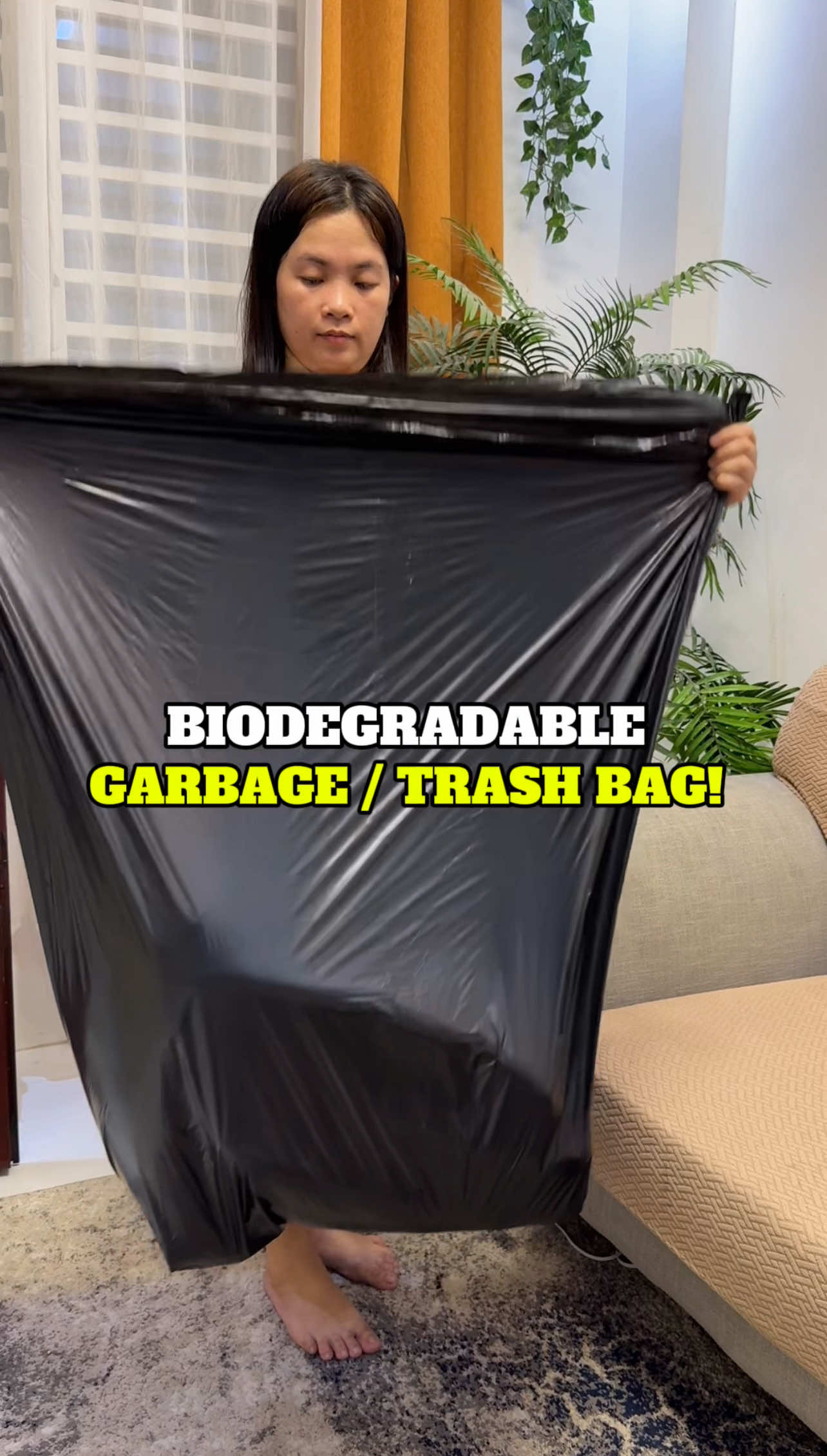 Durable Garbage Bag na hindi madaling mapunit o mabutas. Eco-friendly dahil gawa sa biodegradable materials. ✨  #garbagebag #trashbag #garbage #basurahan 