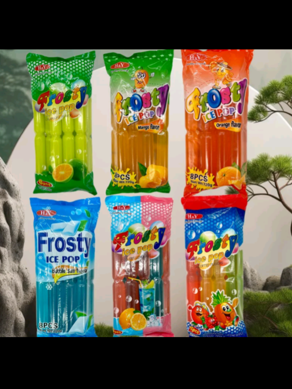 ❄️ Lamig na swak sa bawat kagat! 😋 Masarap, makulay, at perfect pampalamig — Frosty Ice Pop, paborito ng mga bata at suki sa tindahan! 🍭🛒 #FrostyIcePop #PangTindahan #PatokSaTagInit #MabentaSaSuki #SulitSaPresyo  