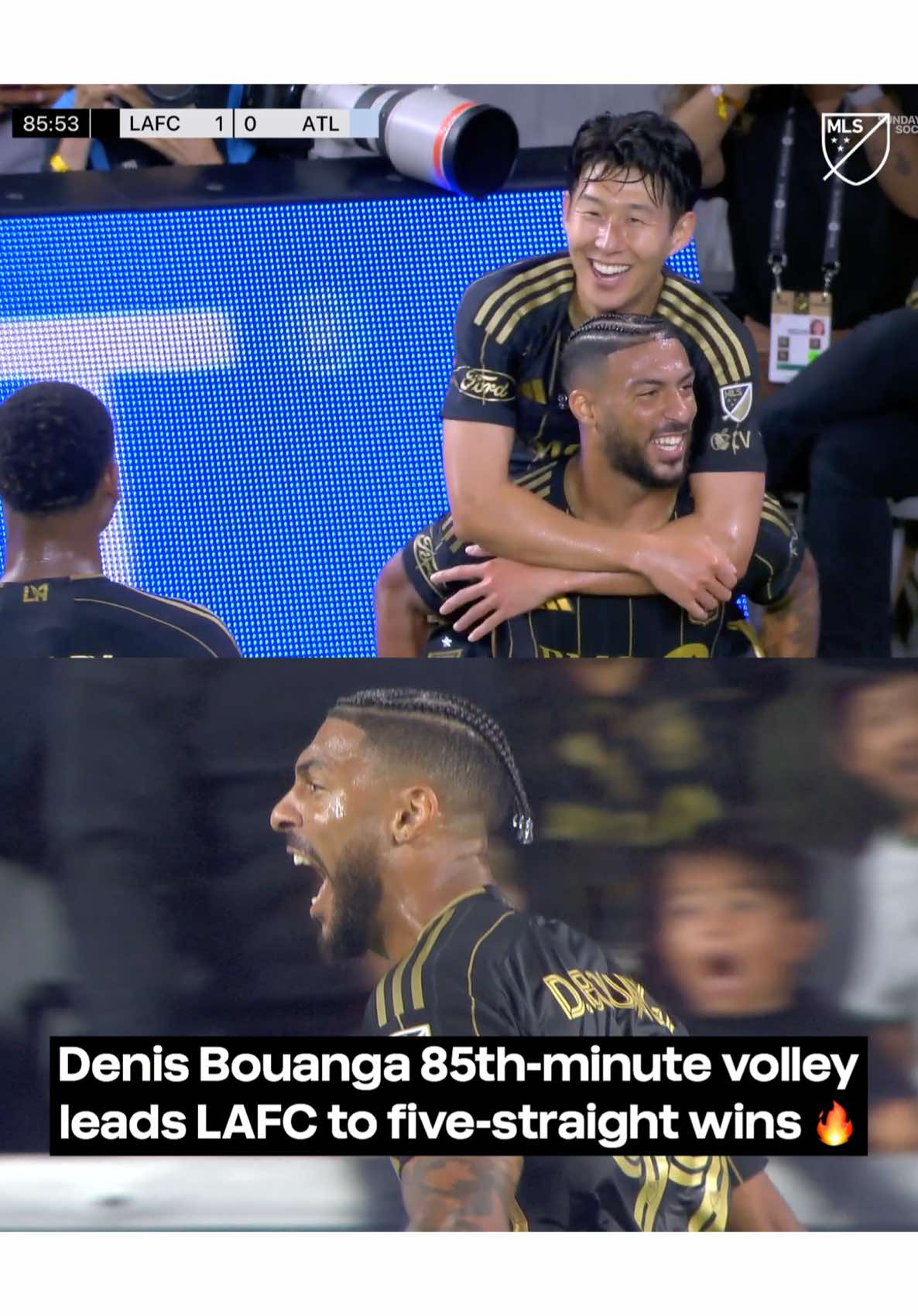 @Denis Bouanga is now tied with Messi for the @AudiUSA Golden Boot lead with 24 goals 🔥 #MLS #Soccer #goal #lafc 