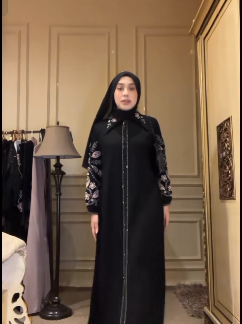 Haleema Black Premium Embroidery Abaya [NEW] Muslim Payet Hitam Gamis#shopmastercampaign #shopmaster #produklokalindonesia #promomakangajian #produklokal 