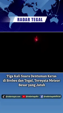 Munculnya suara dentuman keras di sejumlah wilayah di Kabupaten Brebes, TEGAL, dan Kota TEGAL akhirnya terjawab. Suara itu berasal dari meteor yang jatuh di wilayah Cirebon, Minggu 5 Oktober 2025. Kepastian itu diungkapkan Peneliti Astronomi Badan Riset Inovasi Nasional (BRIN), Profesor Thomas Djamaluddin. Menurutnya meteor yang jatuh di Laut Jawa dekat dengan Cirebon, berukuran cukup besar. Thomas Djamaluddin memaparkan analisisnya itu, usai heboh kemunculan suara dentuman yang sangat keras di wilayah Pantura Barat. Utama berkaitan dengan meteor jatuh di dekat Cirebon. Papiloma Hilang dalam Hitungan Hari, Tanpa Obat Kimia Penderita Diabetes Harus Mulai Minum Ini Pagi-Siang-Sore Nyesal Berobat Mahal untuk Diabetes, karena Telat Tau Ini (Baca) ROLEX - diskon gila 90%. Penjualan berakhir dalam 1 hari! 