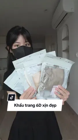 Khẩu trang này đeo đẹp mà dễ chịu lắm luôn #hoaihayho #reviewdogiadung #khautrang #khautrang6d #khautrangchongnang 