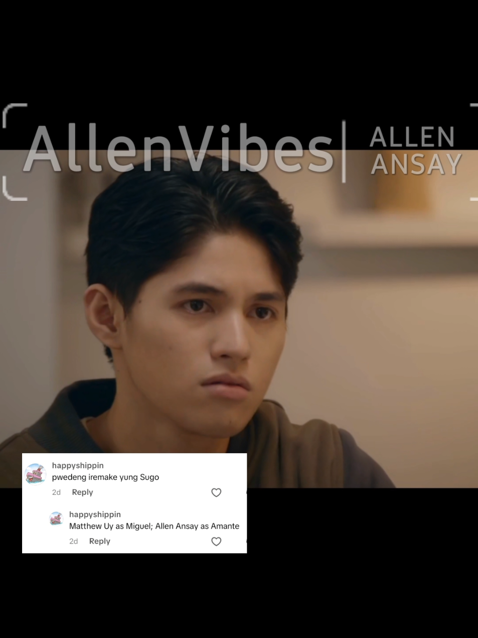 I like your suggestion @happyshippin, pwedeng pwede nga sila @Allen Ansay and @matthew_uyy as Miguel and Amante sa remake ng Sugo GenZ version🩵🩵🩵 @gmanetwork @gmapublicaffairs 🩵🩵🩵  #AllenAnsay #itsmeallenansay #sanggangdikit #sparklegmaartistcenter #sugo 