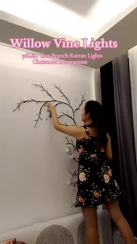 Willow vine lights #willowvinelights #bendablewillowvinelights #fairylights #christmasdecor #tiktokviral 