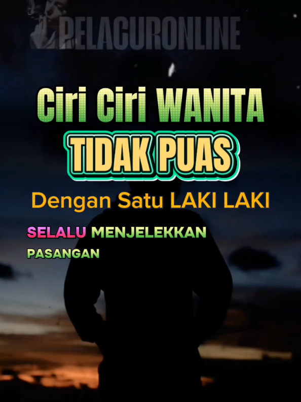 Ciri Ciri Wanita tidak puas dengan satu laki laki