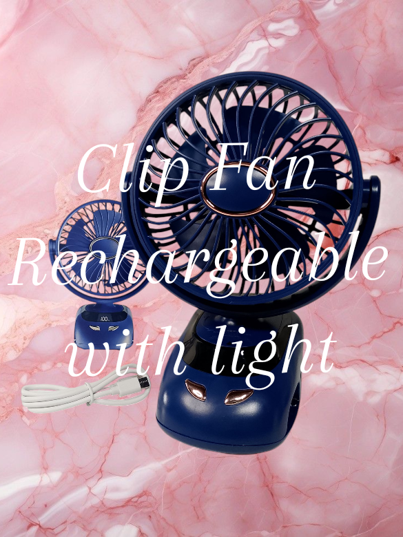 Clip Fan Rechargeable with light ang Tagalog dingalowbat up to 12 hours kaya nito #clipfan #clipfanrechargeable #deskfan #minifan #minifanrechargeable 