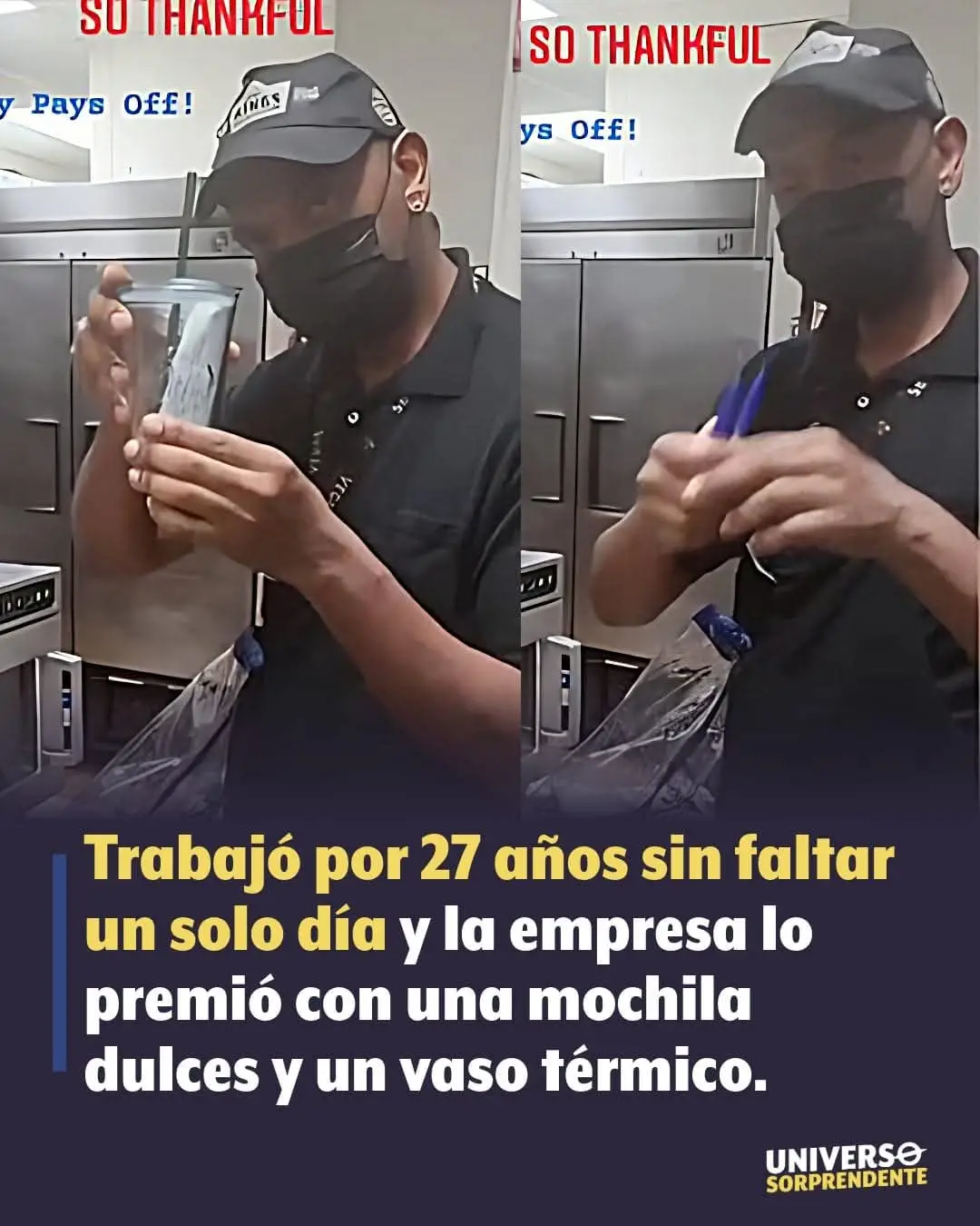 La historia de Kevin Ford, un empleado que trabajó durante 27 años sin faltar ni una sola jornada en una empresa muy reconocida se volvió reconocida cuando su empresa lo premió con una mochila, dulces y un vaso térmico. La historia se recorrio el mundo, pero no por el reconocimiento que le hicieron, sino por la indignación colectiva que generó. A raíz de esto, miles de personas se unieron para cambiar su destino. Su hija abrió una campaña en GoFundMe y la respuesta fue abrumadora, con más de $400,000 dólares recaudados. Con ese dinero, Kevin compró su primera casa y ahora está cumpliendo un sueño que fue abrir su propio food truck, llamado K27Y, en honor a sus 27 años de trabajo. El menú incluye hamburguesas, hot dogs y platos filipinos, en homenaje a su prometida. Esta historia habla del comprimiso se muchos empelados que trabajan sacando empresas y productoras adelante. Es sobre dignidad, gratitud y justicia social. Kevin nunca pidió nada, pero su constancia tocó millones de corazones. 📚 Fuente oficial, GoFundMe – Campaña de Kevin Ford. #fblifestyle #trabajoenequipo #datoscuriosos 