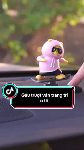Gấu trượt ván trang trí ô tô cute lắm nè #ttpshop #trangtrioto 