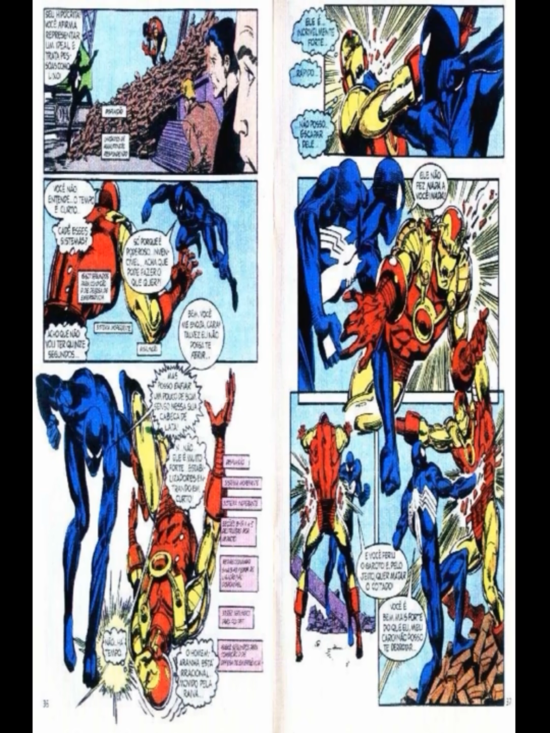 Homem-Aranha vs Homem de Ferro 2020 - Hq/Marvel (1986) Amazing Spider-Man Annual, The (1964) n° 20/1986 - Marvel Comics Para evitar que um terrorista detone bombas nucleares e mate sua mulher e filho feitos de reféns, o Homem de Ferro volta 30 anos no passado pra encontrá-lo. Nos tempos atuais, o Homem-Aranha parte em busca do jovem Bobby Saunders, filho de um dos acionistas do Clarim Diário, que foi raptado por criminosos. Quando o encontra, o Homem-Aranha depara-se com o Homem de Ferro do Futuro que estava atrás do futuro criminoso. Título original: 