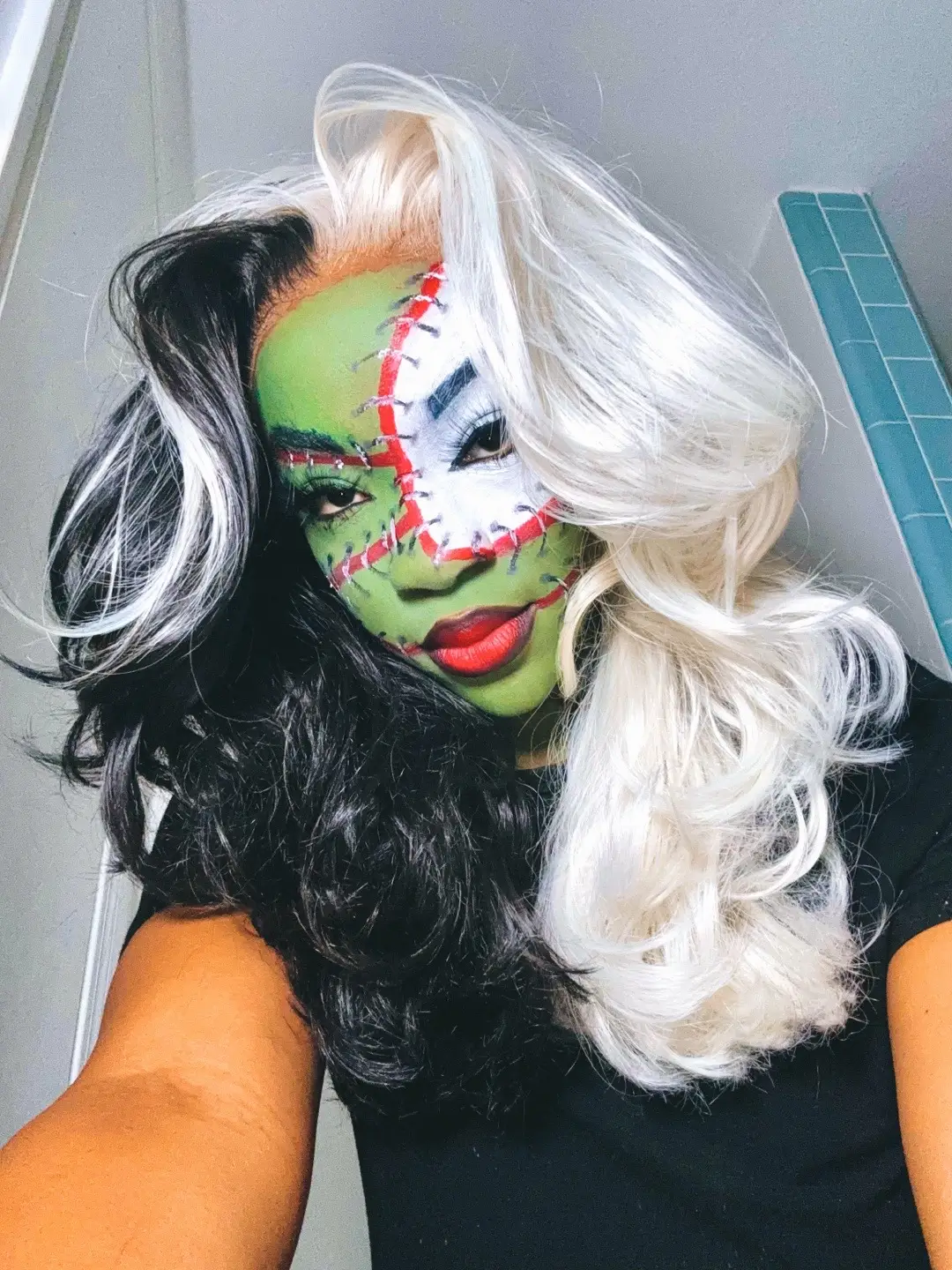 #frakenstein #halloweenmakeup #easyhalloweenmakeup #spookyseason #trend 