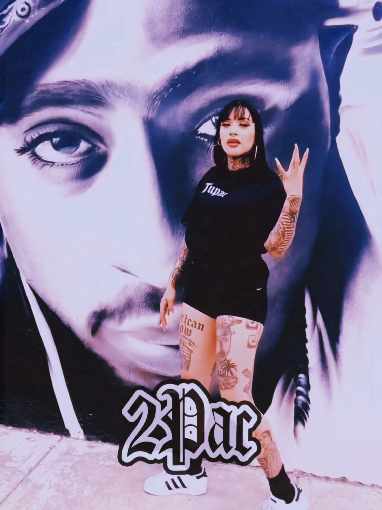 2Pac Graffiti Art 🔥 #2pac #tupac #remix #graffiti #art