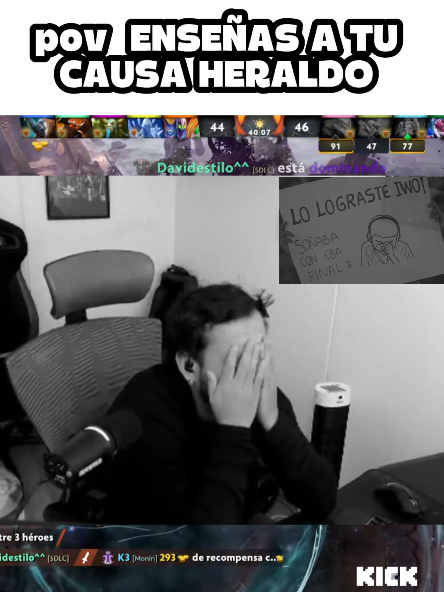 es demasiado :/ #iwo #iwodota2 #k3 #kick #fyp #kickperu #kickperu💚 #paratiii #parati #foryoupage #kickstreaming #dota2wtf #dota2meme