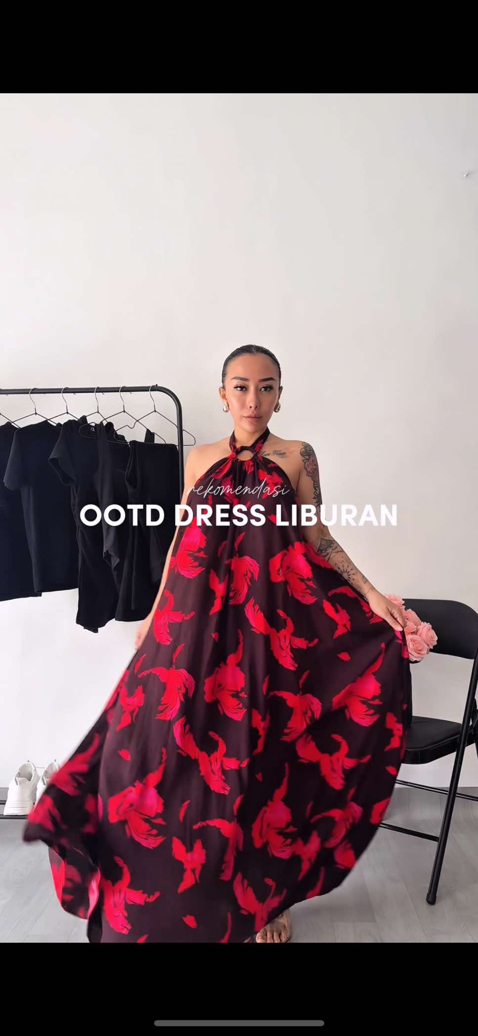 #dresswanita #longdress #outfitinspo 