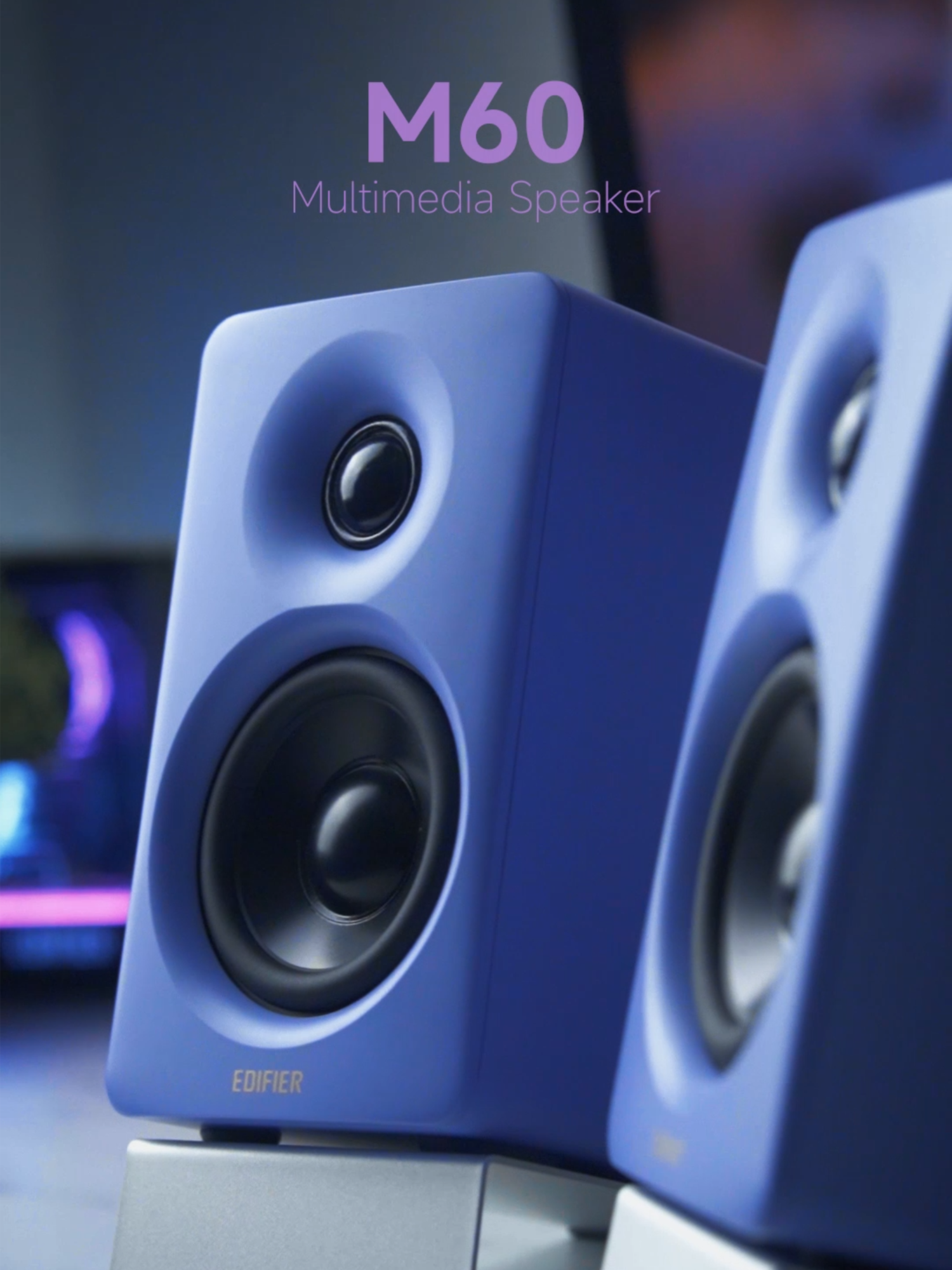 Same power. New vibe. Introducing M60 in Purple. #soundpadu #edifiermalaysia #apassionforsound #Edifier #mantap #purple #M60 ##Speakerpadu #Bestspeaker #speaker #speakerbluetooth #speakerpc