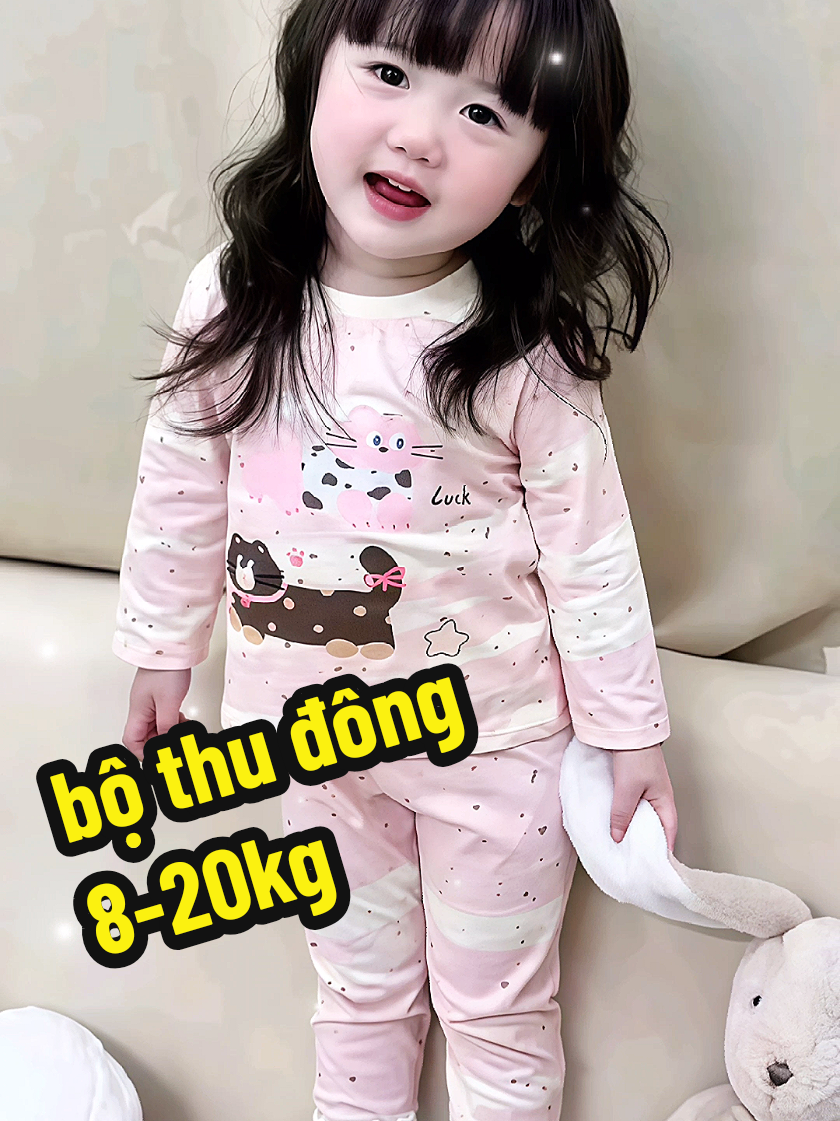 bộ dài tay bé gái thu đông 8-20kg #mevabe #bothudongchobe #quanaotreem #bodaitaychobe 