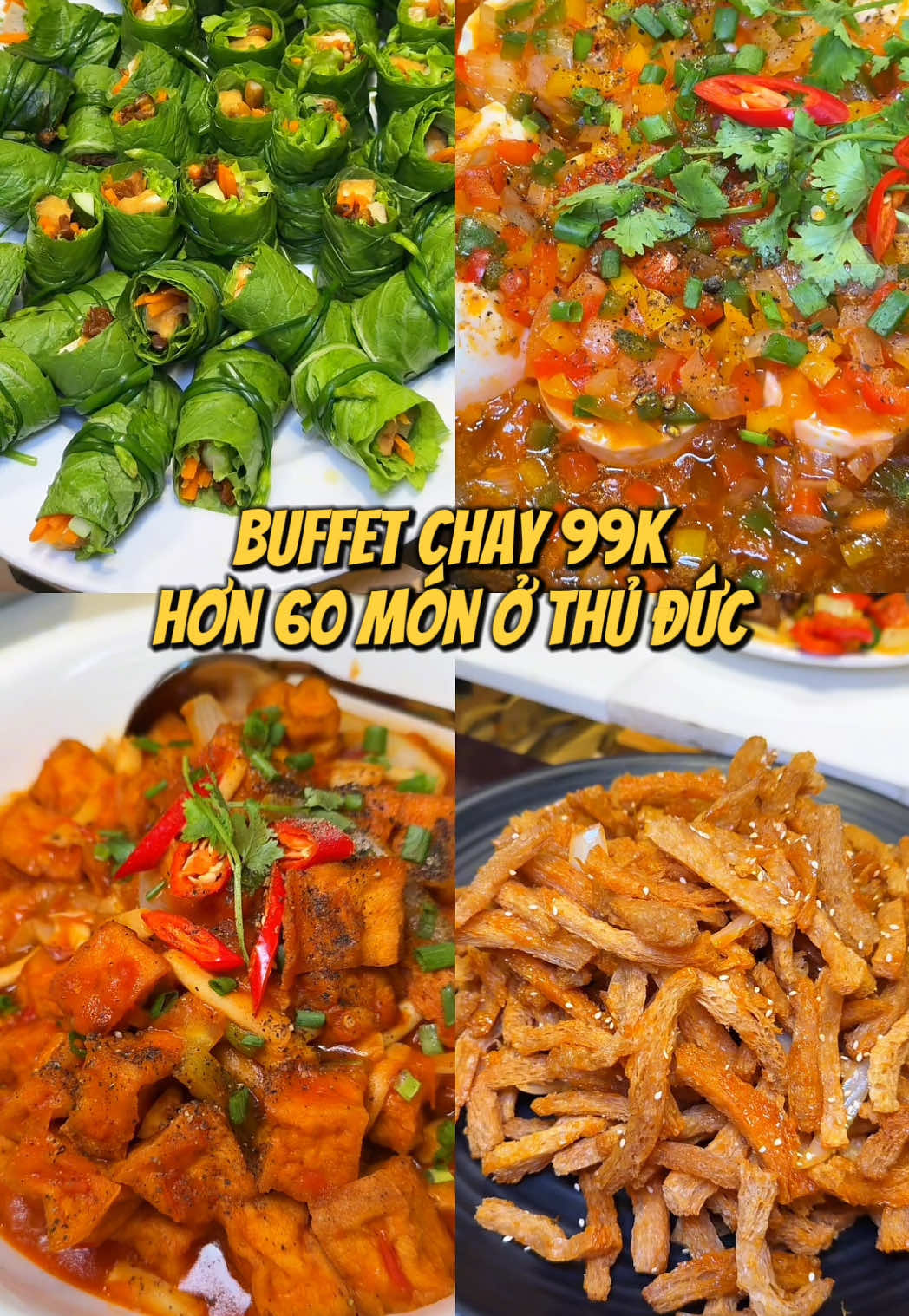 Buffet chay Dgemma đã có mặt ở Thủ Đức rồi nè mấy ní #xuhuong #ancungtiktok #reviewanngon  #buffetchay #anchay 