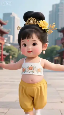 Little baby Dance~ #funnydance #cutebaby #dancevideo #fyp #ai