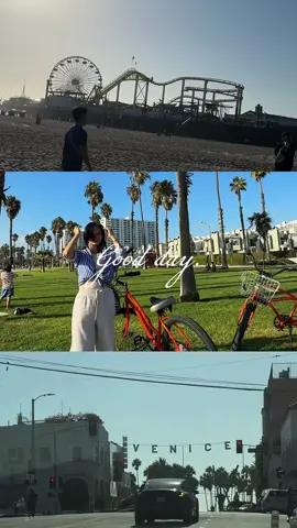 #CapCut went biking from Venice to Sta. Monica, Perfect Sunday 🙏