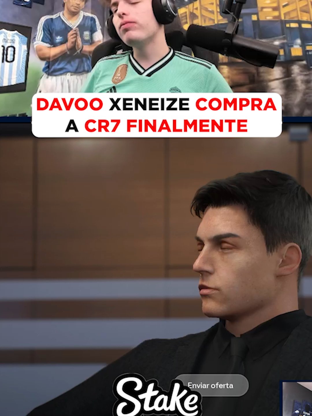 DAVOO XENEIZE COMPRA A CRISTIANO RONALDO FINALMENTE SIENDO DT EN FIFA 26 #kick #argentina #lacobraaa #davooxeneize #modocarrera #fc26 #realmadrid #cristianoronaldo