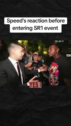 Speed's reaction before entering SR1 event  #stream #speed #ishowspeed #smnnracing 