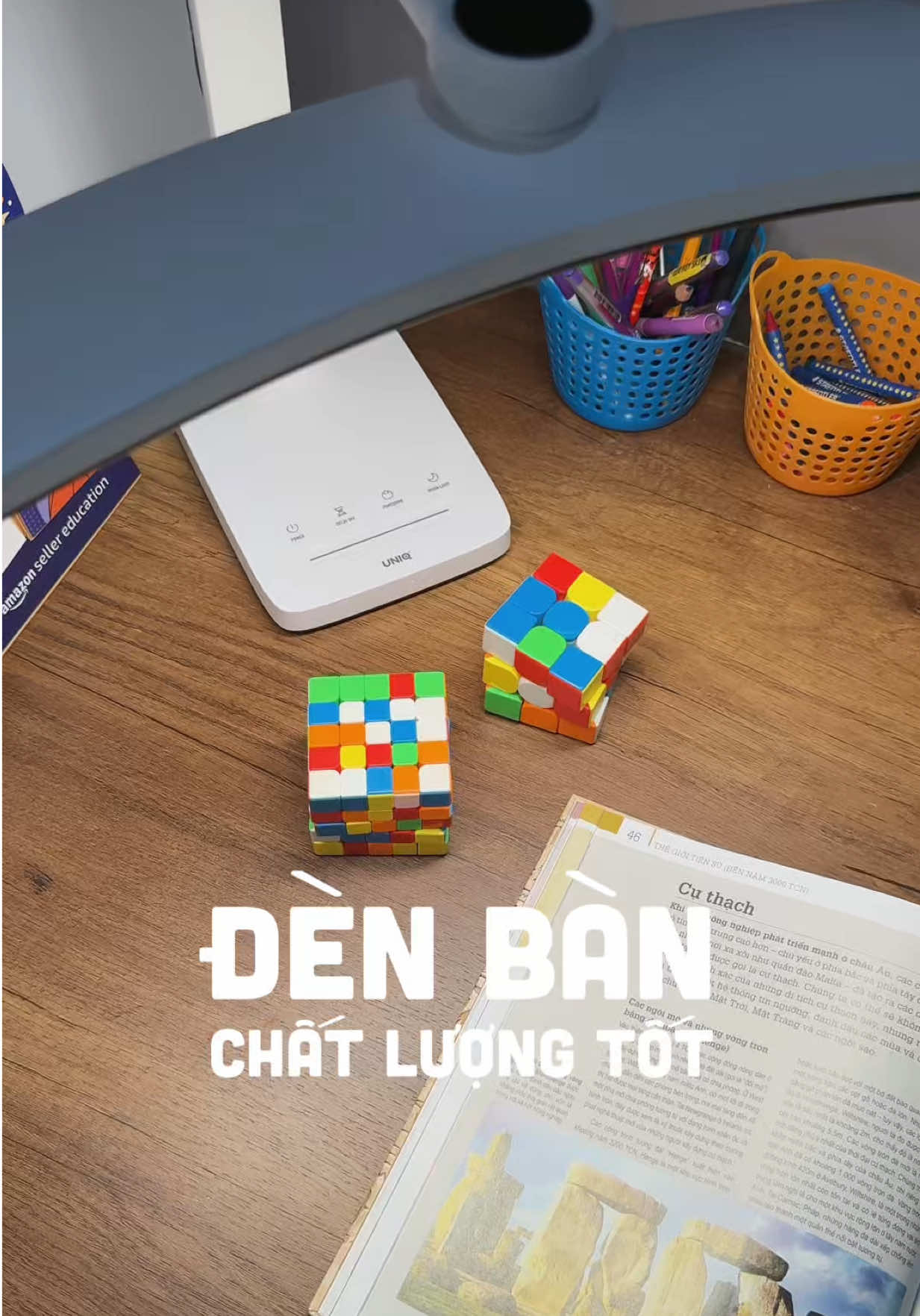 Một chiếc đèn học chất lượng tốt., giúp bảo vệ mắt cho bé con ..💡 #momitrendii #denhoc #dendeban #denhocchongcan