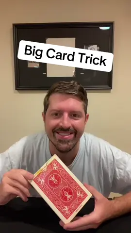 A gigantic card trick! #magician #magic #cardtrick #cardgame #pokerface 
