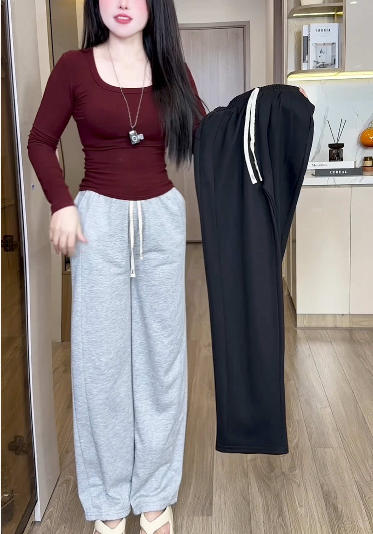 Quần suông nỉ đẹp mềm mịn mướt đẹp  chị em nào cũng cần trong tủ đồ #quan  #quansuong #quansuongnu #quansuongongrong #quansuongni