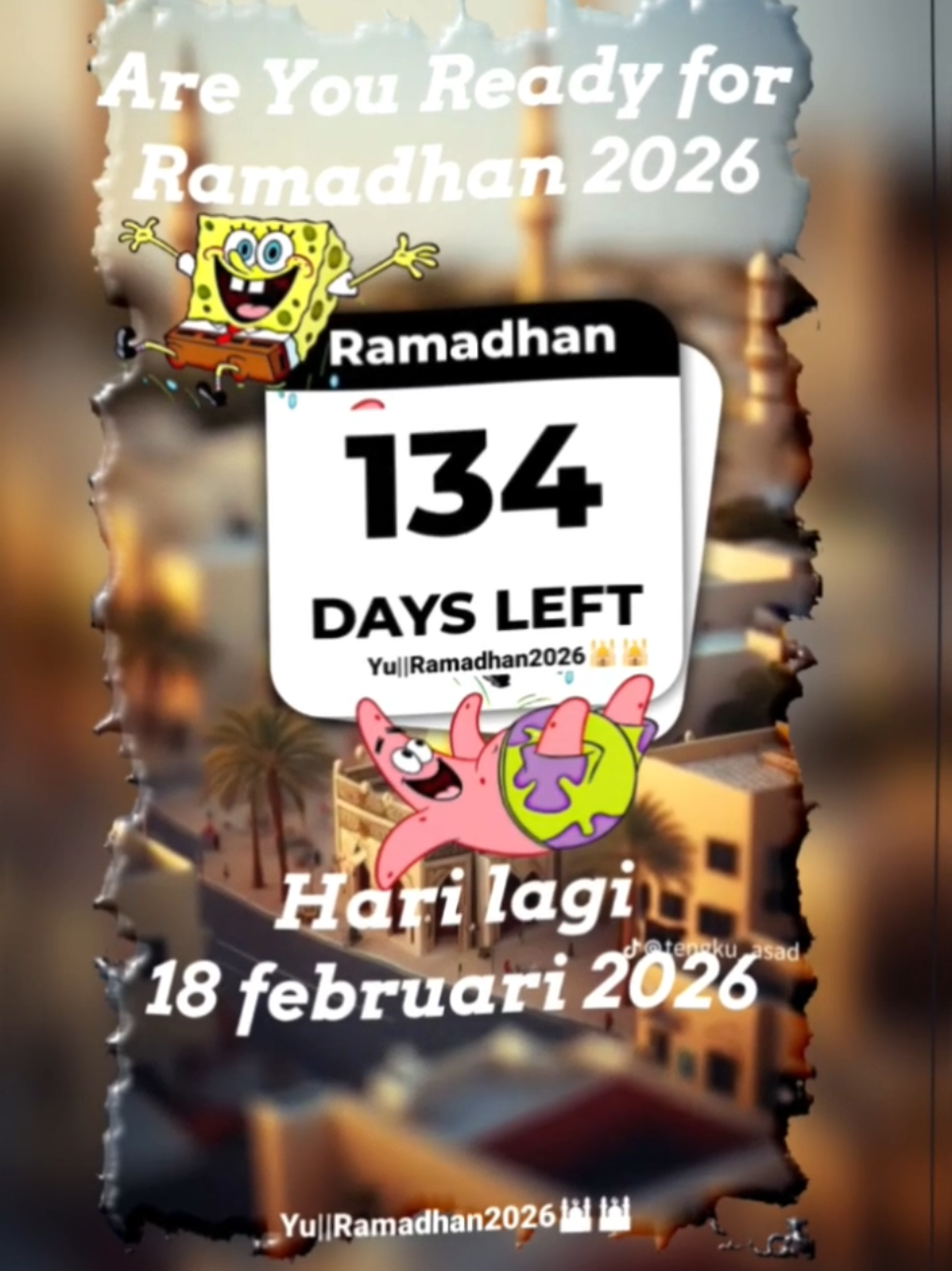 134 hari lagi menuju ramadhan 2026🕌🕌🕌😙#Wahyu_menujuramadan #ppramadan #bulanramadan #ramadankembalikuat #tredingvideo 