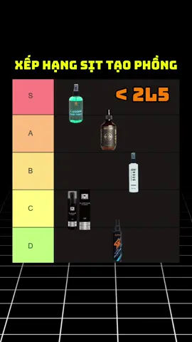 Xếp hạng sịt tạo phồng theo tier. Anh em quan tâm sản phảm thì lựa ở bên cạnh nha #tocdepxemngay #xuhuong #taophongtoc #chamsoctoc 