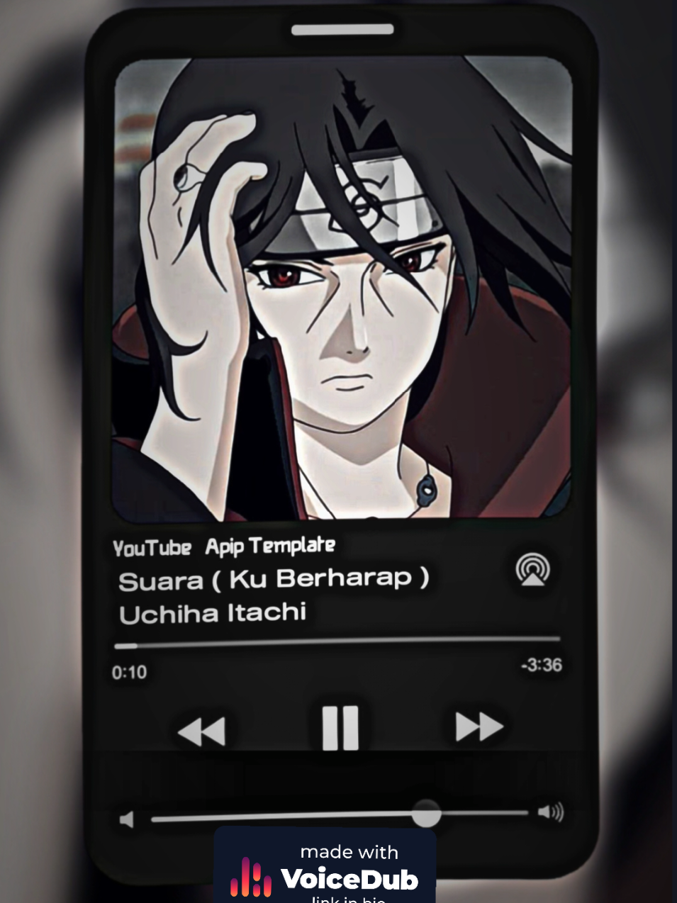 suara ku berharap versi uchiha itachi ai cover #voicedub #uchihaitachi #anime #itachi #suarakuberharap 