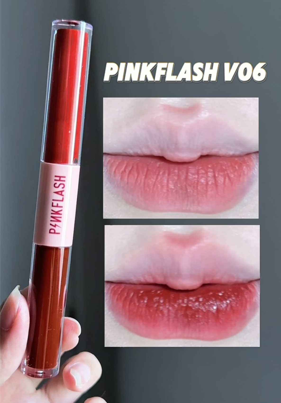 Son kem nhung 2 đầu Pinkflash V06 🍓✨ #lolimeo #reviewson  #pinkflashV06 #sonhaidau #goclamdep 