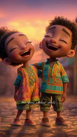 Comptine pour enfants: la peau couleur soleil. #comptinesafricaine #kids #enfant #afrokids #afro  