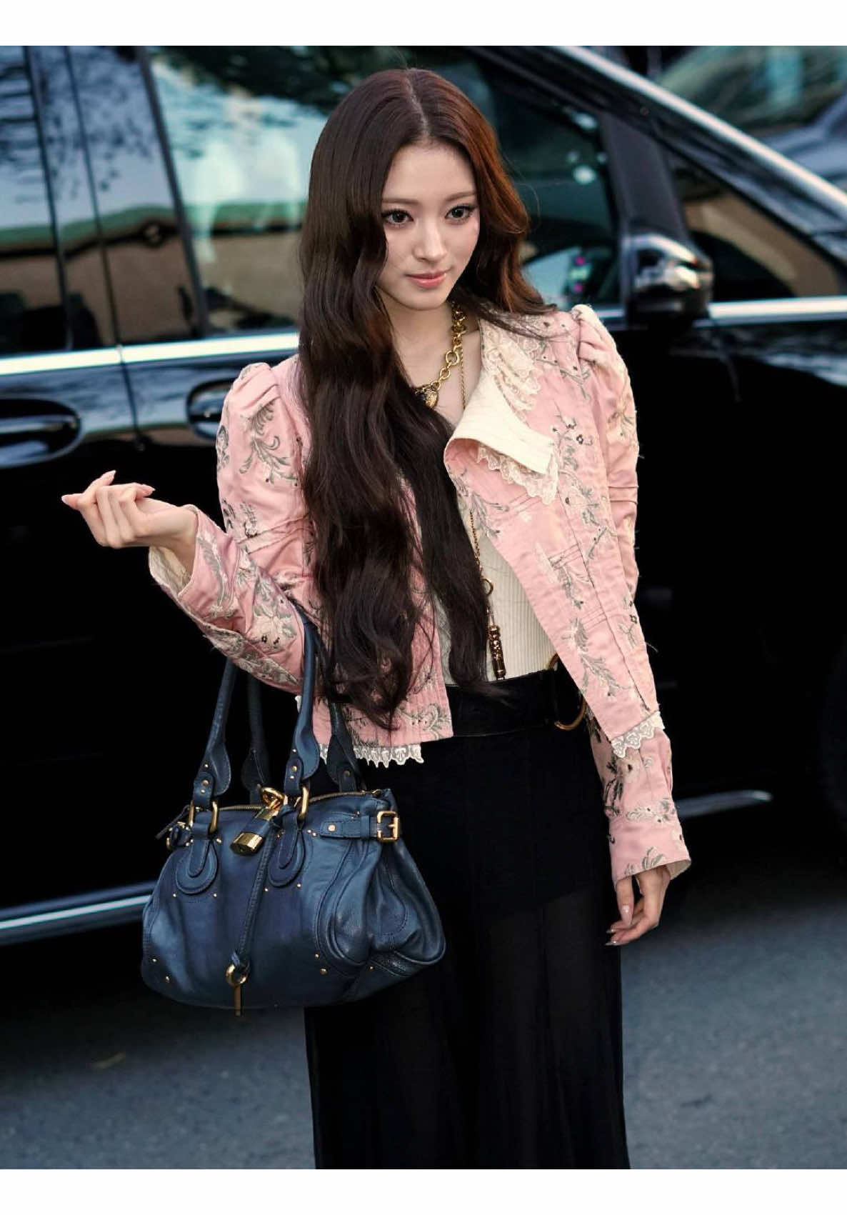 fan scream Anna so hard 🤣#MEOVV #ANNA #parisfashionweek @Chloe 