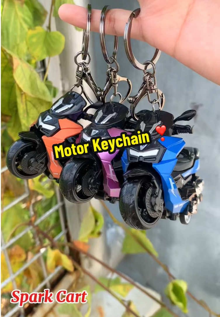 Mini Motorcycle Keychain Car Key #fyp #keychain #carkey #pendant #motor 