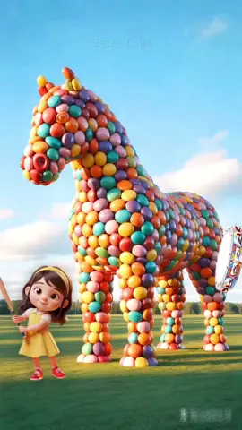 A Little Girl Broke the Candy-Made Statue, and Real Animals Came Out || Cartoon for kids || Kids Fun Videos #france #us #cartoon #animation #babatails 