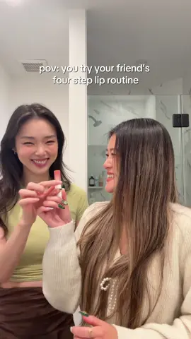 the girl with a lot of lippies vs the girl with one #makeup  Lip liners: @Maybelline New York  @AOU Cosmetics  @NYX Professional Makeup  Lip gloss: @Sephora Collection  @Rom&nd US 