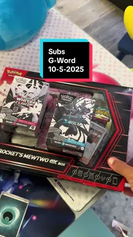 Congratulations to the two winners of our subs G words will be having more of these coming up. We appreciate you and catch y’all the next one.#pokemoncenter #pokemoncommunity #prismaticevolutions #megaevolution #destinedrivals 