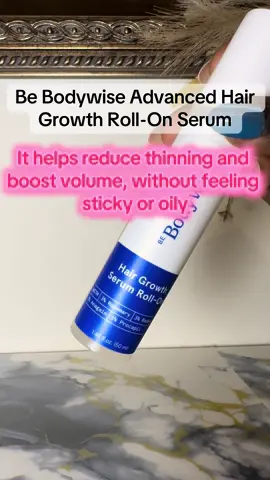 Be Bodywise Advanced Hair Growth Roll-On Serum is such a game-changer!  The precision roll-on makes application super easy and mess-free, while the mix of Rosemary, Redensyl, and Anagain works hard to strengthen roots, reactivate follicles, and nourish the scalp.  With consistent use, it helps reduce thinning and boost volume, without feeling sticky or oily. A simple, science-backed solution for healthier, fuller hair! 💆🏽‍♀️🌱 #HairCare #HairGrowth #HealthyScalp #BeBodywise #FullerHair     