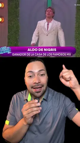 Aldo Denigris se convierte en el ganador de la tercera temporada de la casa de los famosos México, y el publico decidió premiar el corazón y las buenas intenciones #lacasadelosfamosos #lacasadelosfamososmx #aldodenigris #lcdlfmx #lcdlfmx🏡🇲🇽 