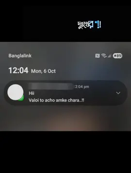 জানো পাখি এহন আর ফোনের চার্জ নিয়ে টেনশন করি না, এহন আর ফোনের চার্জ ১০০% কইরা রাখি না, কারণ আমি জানি এহন তুমি আমার না, তুমি অন্য কারো। আমি এহন আগের মতো আর কারো কথা শুনি না, জানো পাখি, তুমি শাসন করো না দেইখা আমি এহন ঠিক মতো খাই না। নিজের যত্ন নেই না। আমি না তোমার হইতে পারলাম, তোমার অভাবেই আমি জিন্দা লাশ অইয়া গেলাম। জানো পাখি? তোমার কথা মনে পড়লে আমি যেমনে কান্দি একটা মানুষ মইরা গেলেও মানুষ হের লিগা এমনে কান্দে না। আমার মনে অয়, আমার বুকের বাম পাশে কে জানি নাই, আমার দম বন্ধ অইয়া যায়। আমি তোমার লিগা এতো কষ্ট পাই কিন্তু তুমি কিছুই জানো না।  কেমন এই পৃথিবী, কেমন এই পৃথিবীর মানুষ। আচ্ছা তুমি কি কইতে পারবা? তুমি যহন আমার ভাগ্যেই আছিলা না তাইলে আমার জীবনে আইলা কেন! আমি তো তোমারে ছাড়া ভালো নাই। তোমার অভাবে আমি ১০১ টা রিলেশন করলেও তোমারে আমি ভুল পারুম না। হয়তো তুমি আমার পোস্ট গুলা দেহো না কারণ তুমি আমারে ব্লক কইরা রাখছো! আর আমি কত বেহায়া জানো! আমি প্রতিদিন তোমার আইডি তে ঢুকি! তোমার পোস্ট দেহি! আমিও 