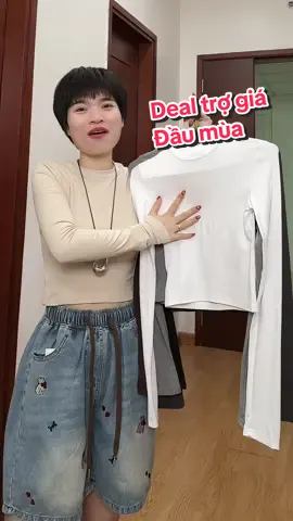 Deal trợ giá tốt đầu mùa tranh thủ nha mấy bà c, Áo thun Croptop dài tay lên phom xinh lắm #phuongdunghuong #aothunnudaitay #aothunnudaitaycroptop #aocroptopnutaydai #aodaitaynu 