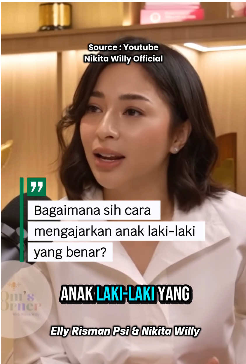 Bagaimana sih cara mengajarkan anak laki-laki yang benar? #parenting #ellyrisman #nikitawilly #parentinganak #anaklakilaki 