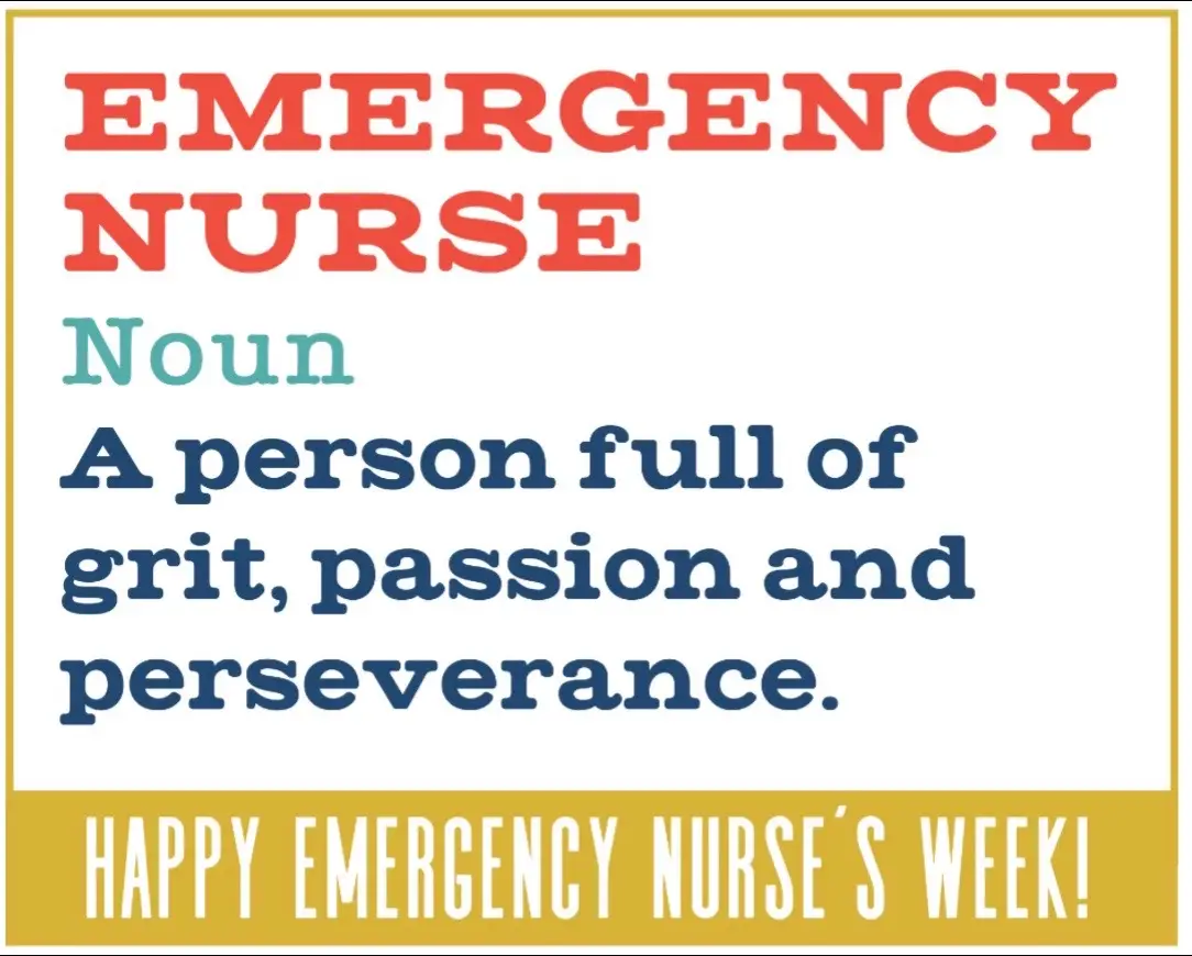 “Happy Emergency Nurses Week to the brave souls who run toward chaos while everyone else runs out the door! You patch up the broken, calm the panicked, and somehow still find time to laugh between traumas and coffee refills. You’re the heartbeat of the ER — part hero, part comedian, part miracle worker. Thank you for turning every crisis into controlled chaos with skill, compassion, and just the right amount of sarcasm.”#emergencynurseweek #ernurse #nursesoftiktok #nurselife 