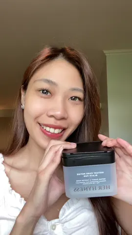 ‘เเพดดำ‘ กระชับรูขุมขน ผิวเนียนกริบใน 10 นาที! ลองเลยย✨🖤 #HerHyness #No1CleanBeauty #HerHynessTonerPad