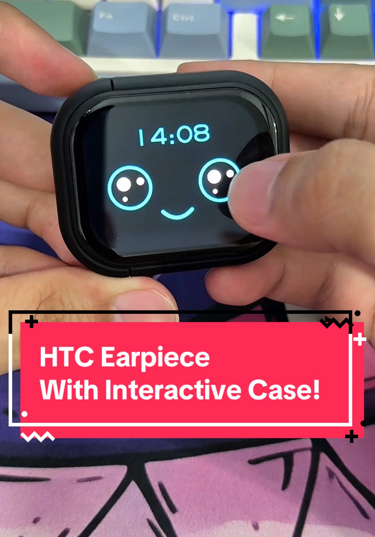 HTC NE20 earpiece with translation functions and a interactive user interface on the case itself! 🔥 Very good experience with it so far! Quality feels really good considering it is only $25🤯 #earpiece #translationearbuds #htcne20 #createtowin 