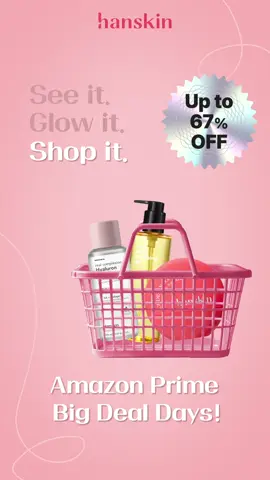 ✨ See it. Glow it. Shop it. ✨Blackheads out, hydration in! 💧From visibly clearer pores to plump, glowing skin! Now’s your time to shine. Don’t miss Amazon Prime Big Deal Days with up to 67% OFF Hanskin favorites Soon, Oct 7-8🛒 #Hanskin #PrimeDayDeals #GlowySkin #KBeauty